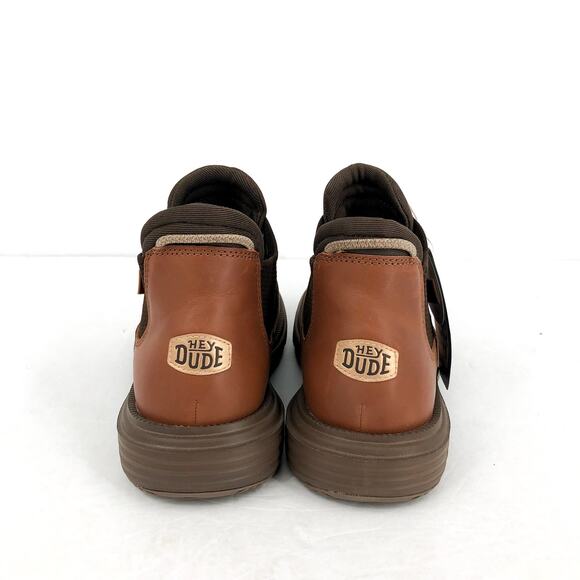 HEY DUDE Womens Branson Ankle Boots US 6 Cognac Leather Pull-On NIB - Picture 10 of 13